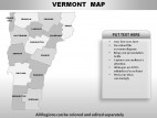 Usa Vermont State PowerPoint Maps