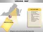 Usa Virginia State PowerPoint Maps