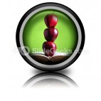Apples On Book PowerPoint Icon Cc