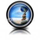 Balanced World PowerPoint Icon Cc