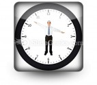 Business Clock PowerPoint Icon S
