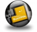 Business Computer Key PowerPoint Icon C