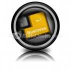 Business Computer Key PowerPoint Icon Cc