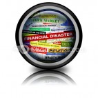 Business Financial Disaster PowerPoint Icon Cc