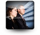 Business Partners PowerPoint Icon S