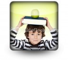 Child Boy Studying PowerPoint Icon S