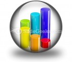 Cylindrical Bar Graph PowerPoint Icon C