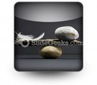 Feather Stone Balance PowerPoint Icon S