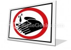 Hand Washing Circle PowerPoint Icon F
