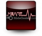 Heart Beat PowerPoint Icon S