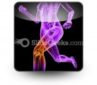 Pain In Knee PowerPoint Icon S