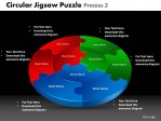 PowerPoint Template Graphic Circular Jigsaw Puzzle Ppt Slides