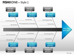 Fishbone Style 1 PowerPoint Presentation Slides