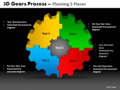 PowerPoint Template Download Gears Process Planning Ppt Slides
