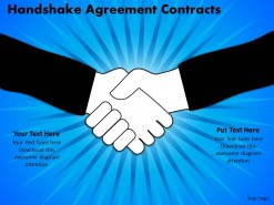 PowerPoint Template Success Handshake Agreement Ppt Slides