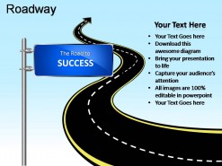 Roadway PowerPoint Presentation Slides