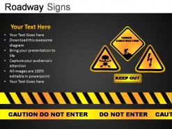 Roadway Signs PowerPoint Presentation Slides