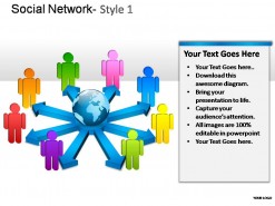 Social Network Style 1 PowerPoint Presentation Slides