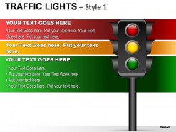 Traffic Lights Style 1 PowerPoint Presentation Slides