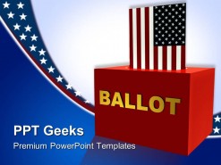 American Ballot Box Government PowerPoint Templates And PowerPoint Backgrounds 0411