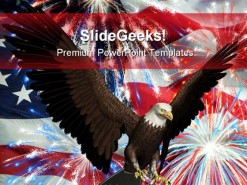 American Eagle Animals PowerPoint Template 0910