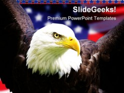 American Eagle Animals PowerPoint Template 1010