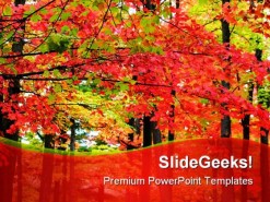 Autumn Landscape Nature PowerPoint Template 1010