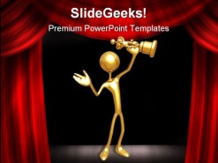 Award Success Entertainment PowerPoint Template 0910