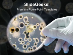 Bacteria Science PowerPoint Template 0610