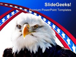 Bald Eagle Americana PowerPoint Template 1010