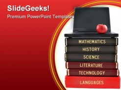 Books01 Education PowerPoint Template 0810