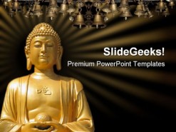 Buddha Religion PowerPoint Template 0610