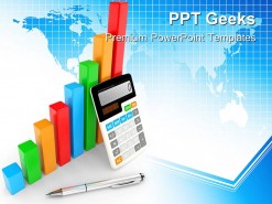 Business Chart Showing Finance PowerPoint Templates And PowerPoint Backgrounds 0411