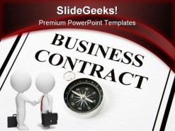 Business Contract People PowerPoint Template 1110