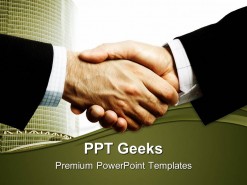 Business Handshake PowerPoint Templates And PowerPoint Backgrounds 0411