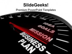 Business Plan Speedometer Future PowerPoint Template 1110