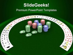 Casino Cards Games PowerPoint Template 1010