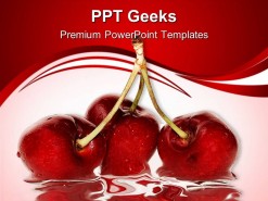 Cherries Food PowerPoint Templates And PowerPoint Backgrounds 0411