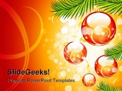 Christmas Abstract PowerPoint Background And Template 1210