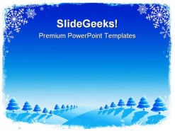 Christmas Card Holidays PowerPoint Template 1010