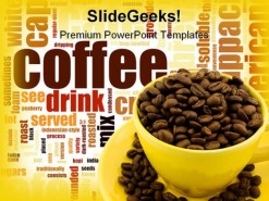 Coffee Food PowerPoint Template 0810