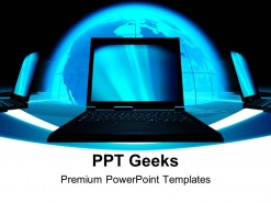Communication Concept Computer PowerPoint Templates And PowerPoint Backgrounds 0411