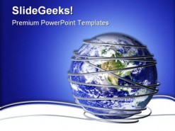 Connectivity And Security Global PowerPoint Backgrounds And Templates 1210