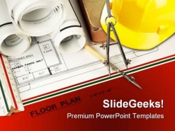 Construction Architecture PowerPoint Template 0810