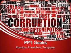 Corruption Business PowerPoint Templates And PowerPoint Backgrounds 0411