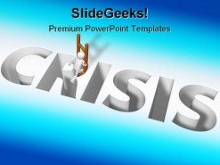 Crisis Business PowerPoint Backgrounds And Templates 1210