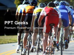 Cycle Race Sports PowerPoint Templates And PowerPoint Backgrounds 0411