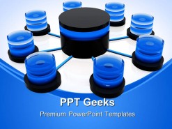 Database Structure Network Business PowerPoint Templates And PowerPoint Backgrounds 0411