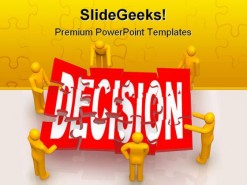 Decision Business PowerPoint Template 0810