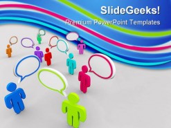 Disorganized Communication PowerPoint Backgrounds And Templates 1210